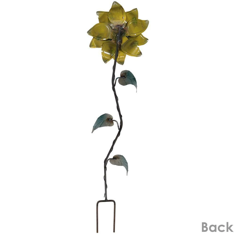 Sunnydaze Decor Sunnydaze 35.5 in. Metal Decorative Garden Stake - Yellow Sunflower 2 Sunnydaze Decor Sunnydaze 35.5 in. Metal Decorative Garden Stake - Yellow Sunflower - Image 2