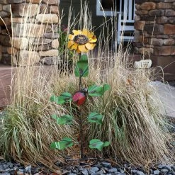Sunnydaze Decor Sunnydaze 34.25 in. H Standing Sunflower Garden Stake -Sunnydaze Decor Sales sunnydaze decor decorative garden stakes lci 587 31 1000
