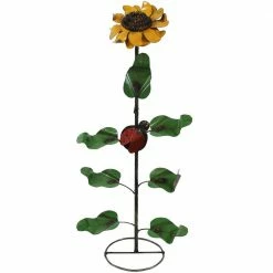 Sunnydaze Decor Sunnydaze 34.25 in. H Standing Sunflower Garden Stake -Sunnydaze Decor Sales sunnydaze decor decorative garden stakes lci 587 fa 1000