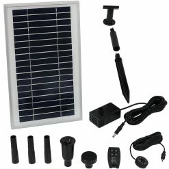 Sunnydaze Decor 55 in. Lift 105 GPH Solar Pump Kit with Battery Pack and Remote Control 6 Sunnydaze Decor 55 in. Lift 105 GPH Solar Pump Kit with Battery Pack and Remote Control -Sunnydaze Decor Sales sunnydaze decor fountain pumps amp p009br 4f 1000