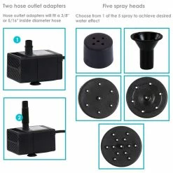 Sunnydaze Decor 20 in. Lift 40 GPH Solar Fountain Water Pump Kit -Sunnydaze Decor Sales sunnydaze decor fountain pumps jrs 150 1f 1000