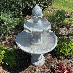 Sunnydaze Decor 2-Tier White Solar Outdoor Tiered Water Fountain with Battery Backup 19 Sunnydaze Decor 2-Tier White Solar Outdoor Tiered Water Fountain with Battery Backup -Sunnydaze Decor Sales sunnydaze decor freestanding fountains amp f802wht 31 1000