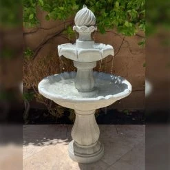 Sunnydaze Decor 2-Tier White Solar Outdoor Tiered Water Fountain with Battery Backup 17 Sunnydaze Decor 2-Tier White Solar Outdoor Tiered Water Fountain with Battery Backup -Sunnydaze Decor Sales sunnydaze decor freestanding fountains amp f802wht fa 1000