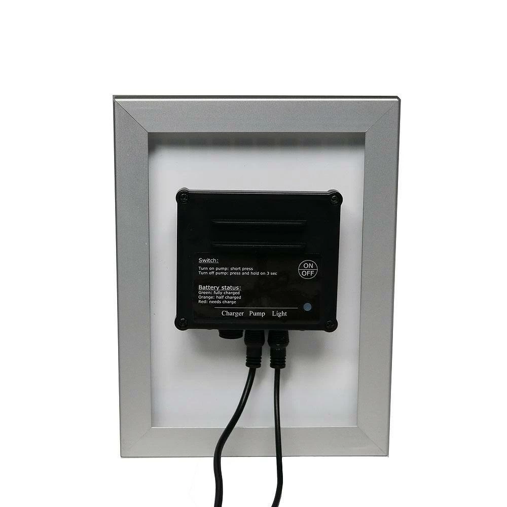 Sunnydaze Decor 22 in. Rock Falls Solar with Battery Backup Outdoor Cascade Water Fountain (2-Pieces) 9 Sunnydaze Decor 22 in. Rock Falls Solar with Battery Backup Outdoor Cascade Water Fountain (2-Pieces) - Image 9