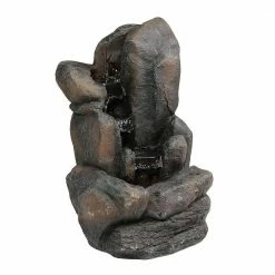 Sunnydaze Decor 22 in. Rock Falls Solar with Battery Backup Outdoor Cascade Water Fountain (2-Pieces) 13 Sunnydaze Decor 22 in. Rock Falls Solar with Battery Backup Outdoor Cascade Water Fountain (2-Pieces) -Sunnydaze Decor Sales sunnydaze decor freestanding fountains amp f981 c3 1000