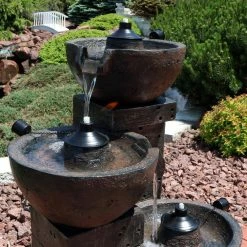 Sunnydaze Decor 3-Tier Burning Bowls Outdoor Waterfall Fountain 9 Sunnydaze Decor 3-Tier Burning Bowls Outdoor Waterfall Fountain -Sunnydaze Decor Sales sunnydaze decor freestanding fountains dw 172051 4f 1000