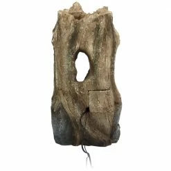 Sunnydaze Decor 32 in. Mystical Waterfall Tree Trunk Outdoor Water Fountain with LED Lights -Sunnydaze Decor Sales sunnydaze decor freestanding fountains dw 520 76 1000