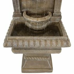 Sunnydaze Decor 51 in. Ornate Lavello Outdoor Water Fountain -Sunnydaze Decor Sales sunnydaze decor freestanding fountains fc 22440 4f 1000
