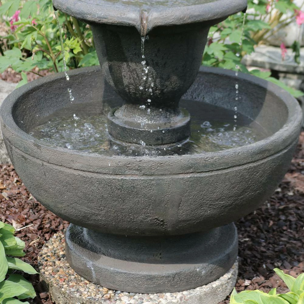 Sunnydaze Decor 25 in. 2-Tier Streaming Falls Outdoor Waterfall Fountain 4 Sunnydaze Decor 25 in. 2-Tier Streaming Falls Outdoor Waterfall Fountain - Image 4