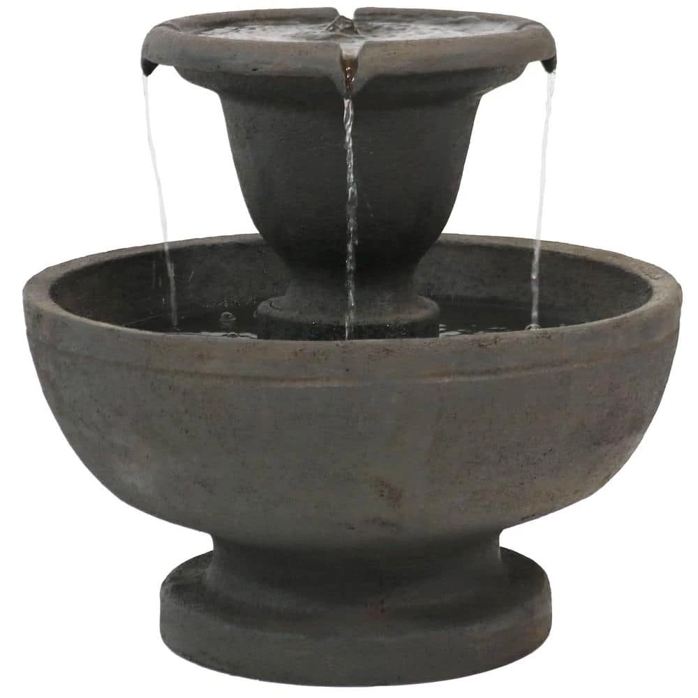 Sunnydaze Decor 25 in. 2-Tier Streaming Falls Outdoor Waterfall Fountain 1 Sunnydaze Decor 25 in. 2-Tier Streaming Falls Outdoor Waterfall Fountain