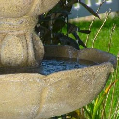 Sunnydaze Decor 35 in. Birds Delight Outdoor Water Fountain -Sunnydaze Decor Sales sunnydaze decor freestanding fountains fc 73528 1f 1000