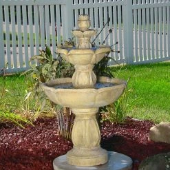 Sunnydaze Decor 35 in. Birds Delight Outdoor Water Fountain -Sunnydaze Decor Sales sunnydaze decor freestanding fountains fc 73528 31 1000