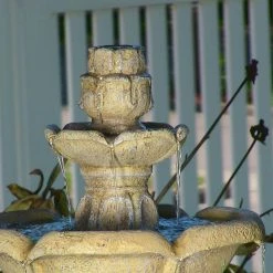 Sunnydaze Decor 35 in. Birds Delight Outdoor Water Fountain -Sunnydaze Decor Sales sunnydaze decor freestanding fountains fc 73528 4f 1000