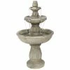 Sunnydaze Decor 35 in. Birds Delight Outdoor Water Fountain