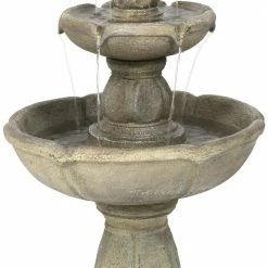 Sunnydaze Decor 35 in. Birds Delight Outdoor Water Fountain -Sunnydaze Decor Sales sunnydaze decor freestanding fountains fc 73528 fa 1000