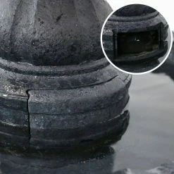 Sunnydaze Decor 4-Tier Electric Pineapple Water Fountain in Black -Sunnydaze Decor Sales sunnydaze decor freestanding fountains fc 73650 blk 76 1000