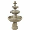 Sunnydaze Decor 48 in. 3-Tier Outdoor Water Fountain
