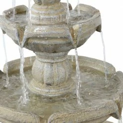 Sunnydaze Decor 48 in. 3-Tier Outdoor Water Fountain 11 Sunnydaze Decor 48 in. 3-Tier Outdoor Water Fountain -Sunnydaze Decor Sales sunnydaze decor freestanding fountains fc 73688 66 1000