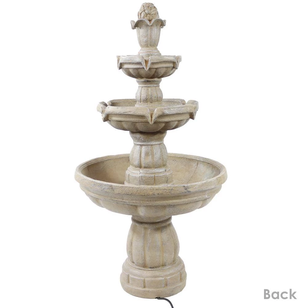 Sunnydaze Decor 48 in. 3-Tier Outdoor Water Fountain 7 Sunnydaze Decor 48 in. 3-Tier Outdoor Water Fountain - Image 7