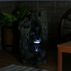 Sunnydaze Decor Cavern of Mystery Outdoor Water Fountain with LED Light -Sunnydaze Decor Sales sunnydaze decor freestanding fountains fwd 471 44 1000