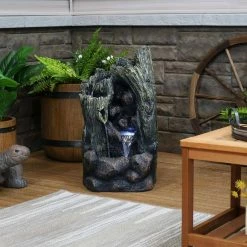 Sunnydaze Decor Cavern of Mystery Outdoor Water Fountain with LED Light -Sunnydaze Decor Sales sunnydaze decor freestanding fountains fwd 471 76 1000