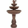 Sunnydaze Decor 43 in. 3-Tier Dove Pair Outdoor Water Fountain