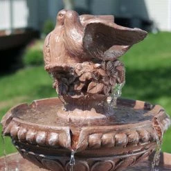 Sunnydaze Decor 43 in. 3-Tier Dove Pair Outdoor Water Fountain -Sunnydaze Decor Sales sunnydaze decor freestanding fountains gsi 774 76 1000