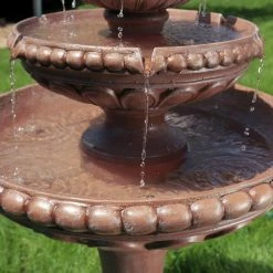 Sunnydaze Decor 43 in. 3-Tier Dove Pair Outdoor Water Fountain -Sunnydaze Decor Sales sunnydaze decor freestanding fountains gsi 774 fa 1000