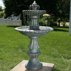 Sunnydaze Decor 41 in. Nouveau Tiered Outdoor Water Fountain -Sunnydaze Decor Sales sunnydaze decor freestanding fountains lzh 100 31 1000