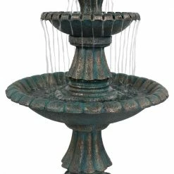 Sunnydaze Decor 41 in. Nouveau Tiered Outdoor Water Fountain -Sunnydaze Decor Sales sunnydaze decor freestanding fountains lzh 100 4f 1000