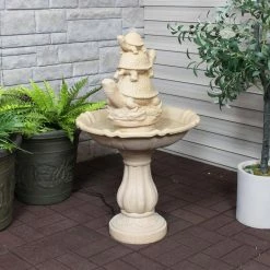 Sunnydaze Decor 37 in. Turtle Trio Outdoor Water Fountain -Sunnydaze Decor Sales sunnydaze decor freestanding fountains lzh 178 31 1000
