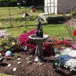 Sunnydaze Decor 43 in. Lovers Umbrella Solar with Battery Backup Outdoor Cascade Water Fountain with LED Lights (4-Pieces) -Sunnydaze Decor Sales sunnydaze decor freestanding fountains sl 0241 76 1000