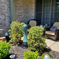 Sunnydaze Decor 30 in. Desert Spring Solar Outdoor Cascade Water Fountain with Battery Backup (2-Pieces) -Sunnydaze Decor Sales sunnydaze decor freestanding fountains sl 0274 1f 1000