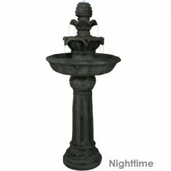 Sunnydaze Decor 42 in. White Ornate Elegance Tiered Outdoor Solar Water Fountain with Backup Battery and LED Light 10 Sunnydaze Decor 42 in. White Ornate Elegance Tiered Outdoor Solar Water Fountain with Backup Battery and LED Light -Sunnydaze Decor Sales sunnydaze decor freestanding fountains sl 467 44 1000