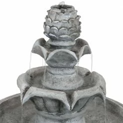 Sunnydaze Decor 42 in. White Ornate Elegance Tiered Outdoor Solar Water Fountain with Backup Battery and LED Light 8 Sunnydaze Decor 42 in. White Ornate Elegance Tiered Outdoor Solar Water Fountain with Backup Battery and LED Light -Sunnydaze Decor Sales sunnydaze decor freestanding fountains sl 467 4f 1000