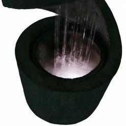 Sunnydaze Decor 31 in. Showering Spiral Waterfall Fountain with LED Light 13 Sunnydaze Decor 31 in. Showering Spiral Waterfall Fountain with LED Light -Sunnydaze Decor Sales sunnydaze decor freestanding fountains sss 213 fa 1000