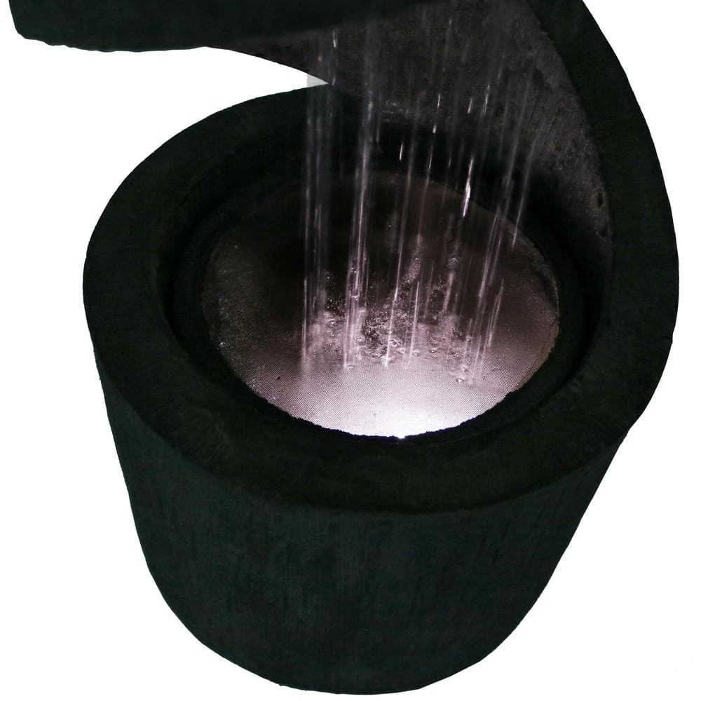 Sunnydaze Decor 31 in. Showering Spiral Waterfall Fountain with LED Light 6 Sunnydaze Decor 31 in. Showering Spiral Waterfall Fountain with LED Light - Image 6
