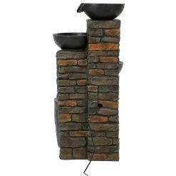 Sunnydaze Decor 34 in. Staggered Bowls Tiered Outdoor Water Fountain with LED Lights 14 Sunnydaze Decor 34 in. Staggered Bowls Tiered Outdoor Water Fountain with LED Lights -Sunnydaze Decor Sales sunnydaze decor freestanding fountains sss 244 76 1000