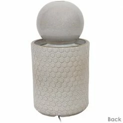 Sunnydaze Decor Modern Orb on Circle-Pattern Base Ceramic Outdoor Cascading Fountain with LEDs 10 Sunnydaze Decor Modern Orb on Circle-Pattern Base Ceramic Outdoor Cascading Fountain with LEDs -Sunnydaze Decor Sales sunnydaze decor freestanding fountains sss 734 4f 1000