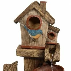 Sunnydaze Decor 26 in. Bluebird House and Buckets Outdoor Water Fountain 11 Sunnydaze Decor 26 in. Bluebird House and Buckets Outdoor Water Fountain -Sunnydaze Decor Sales sunnydaze decor freestanding fountains wnc 929 1f 1000