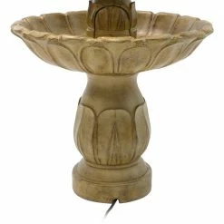 Sunnydaze Decor 3-Tier Polyresin Classic Tulip Outdoor Garden Tiered Water Fountain -Sunnydaze Decor Sales sunnydaze decor freestanding fountains xca 131502gds 76 1000