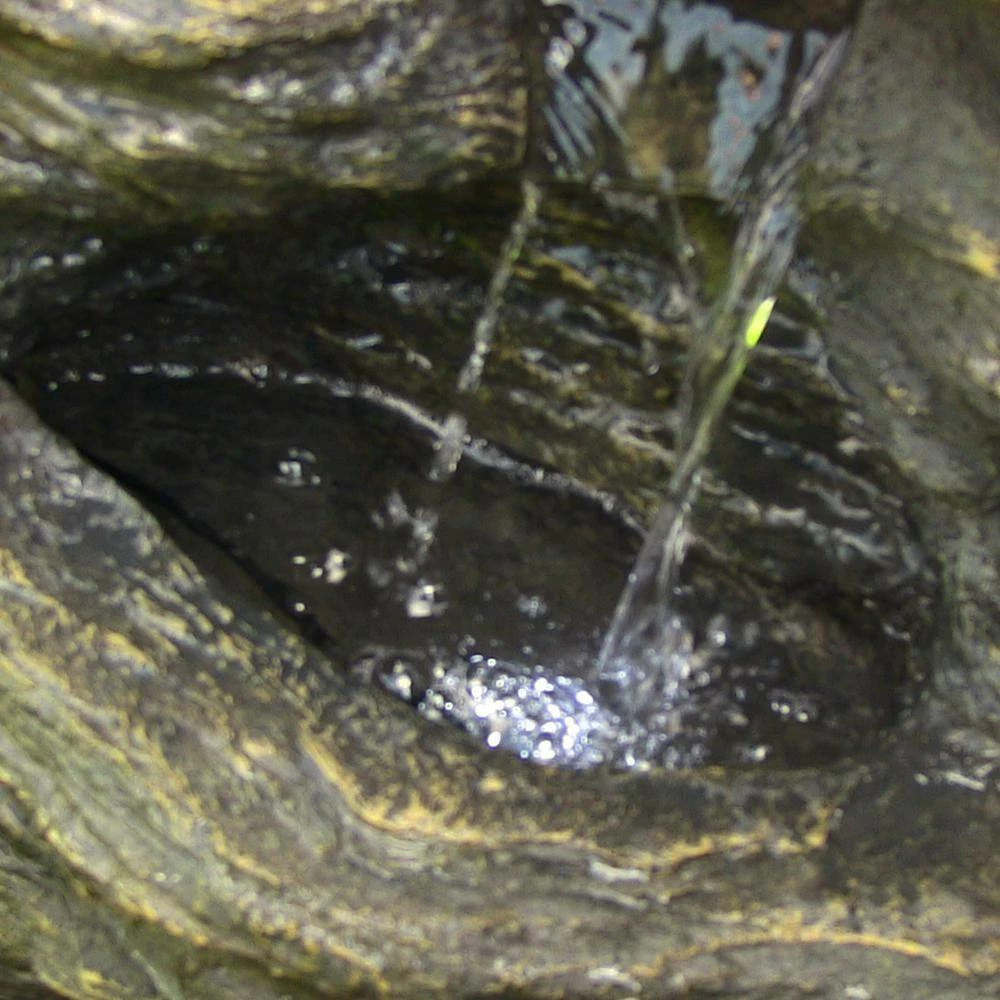 Sunnydaze Decor 24 in. Rock Falls Outdoor Cascade Water Fountain with LED Lights 5 Sunnydaze Decor 24 in. Rock Falls Outdoor Cascade Water Fountain with LED Lights - Image 5