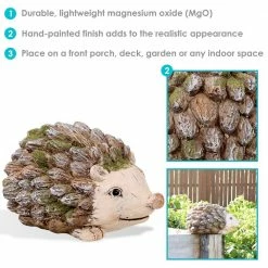 Sunnydaze Decor Sunnydaze 7 in. Indoor/Outdoor Garden Statue Hazel the Hedgehog -Sunnydaze Decor Sales sunnydaze decor garden statues art 202 4f 1000
