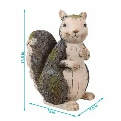 Sunnydaze Decor 13 in. Sunnydaze Indoor/Outdoor Garden Statue Silas The Woodland Squirrel -Sunnydaze Decor Sales sunnydaze decor garden statues art 219 c3 1000