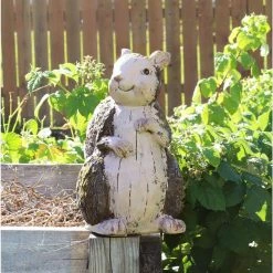 Sunnydaze Decor 13 in. Sunnydaze Indoor/Outdoor Garden Statue Silas The Woodland Squirrel -Sunnydaze Decor Sales sunnydaze decor garden statues art 219 fa 1000