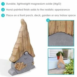 Sunnydaze Decor Sunnydaze Indoor/Outdoor Garden Statue 18-Inch Basil the Gardening Gnome -Sunnydaze Decor Sales sunnydaze decor garden statues art 226 4f 1000