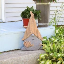Sunnydaze Decor Sunnydaze Indoor/Outdoor Garden Statue 18-Inch Basil the Gardening Gnome -Sunnydaze Decor Sales sunnydaze decor garden statues art 226 76 1000