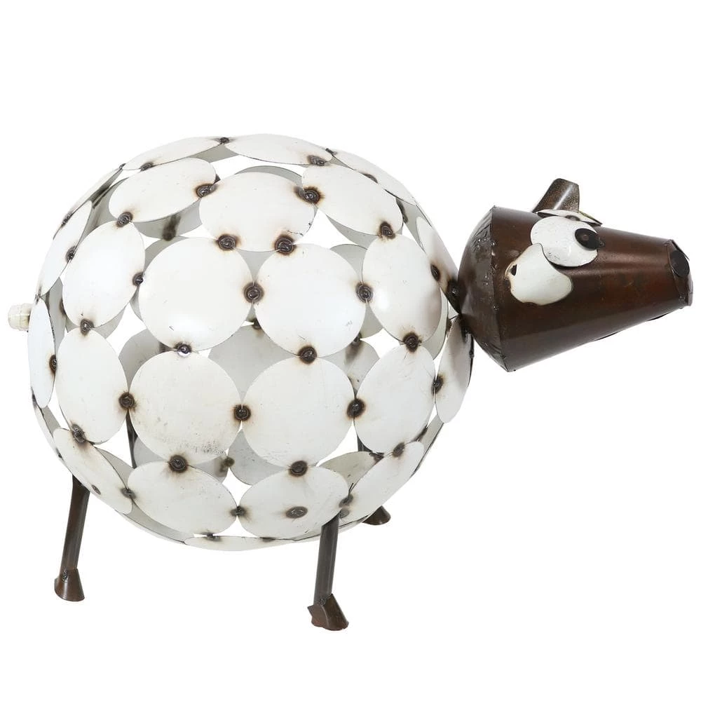 Sunnydaze Decor Shelby the Sheep Metal Art Statue 6 Sunnydaze Decor Shelby the Sheep Metal Art Statue - Image 6