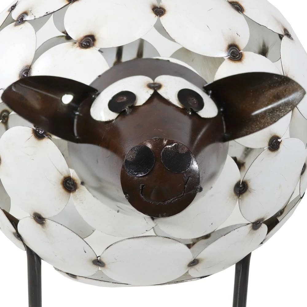 Sunnydaze Decor Shelby the Sheep Metal Art Statue 5 Sunnydaze Decor Shelby the Sheep Metal Art Statue - Image 5