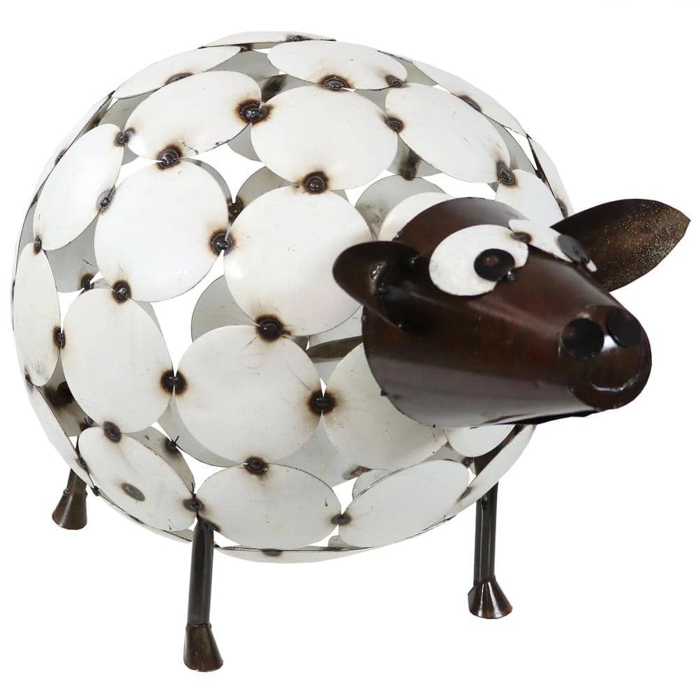 Sunnydaze Decor Shelby the Sheep Metal Art Statue 1 Sunnydaze Decor Shelby the Sheep Metal Art Statue